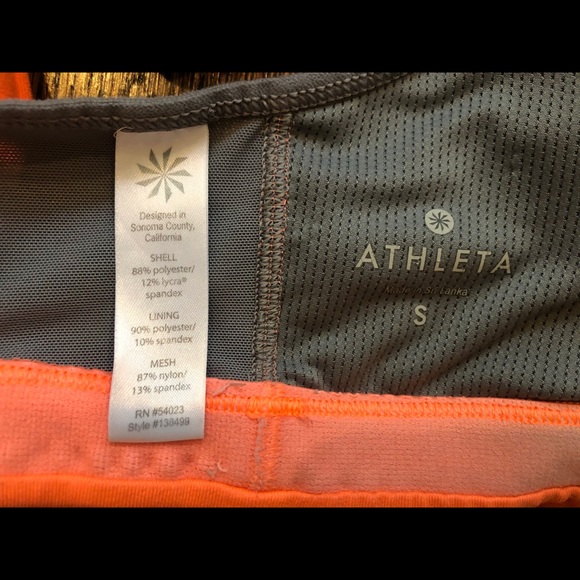 Athleta Stunner Sports Bra - Orange Size Small - Picture 7 of 10